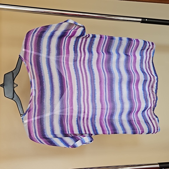 Liz Claiborne Layered Short Sleeve Top - Picture 4 of 5